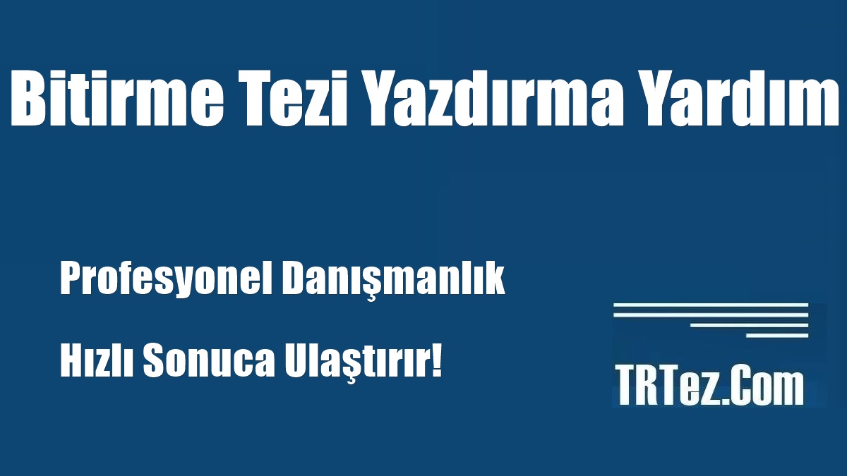 Bitirme Projesi Yaptırma